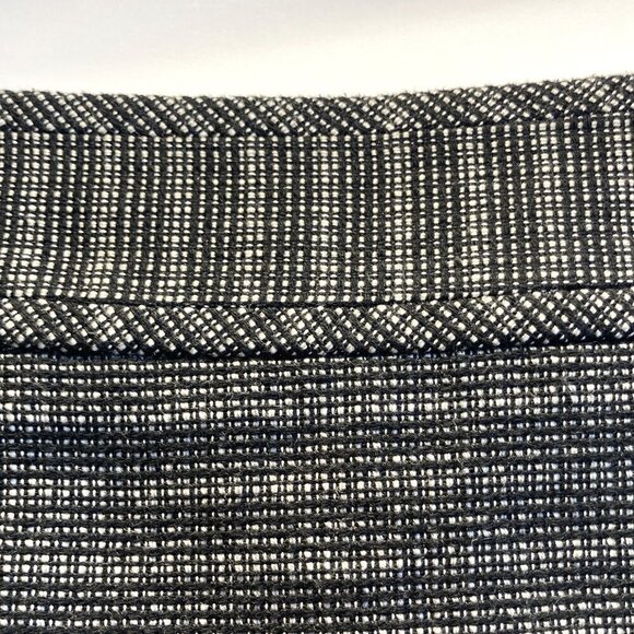 The Limited SZ 8 Neutral Black & ivory cotton blend textured weaved pencil ski - Picture 3 of 6